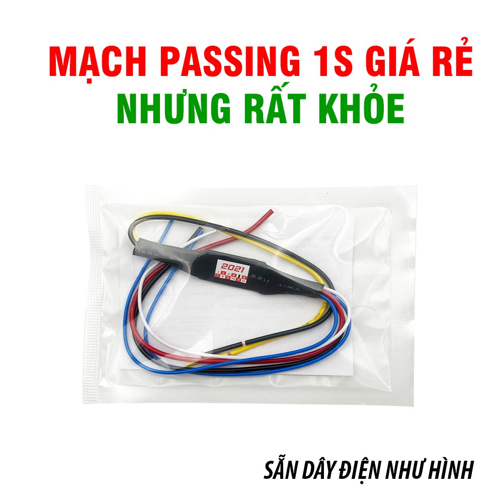 [Giá thợ] Mạch passing 1s kiêm BẬT TẮT đèn trợ sáng